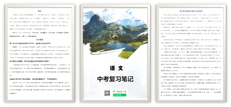初中,高中学霸笔记合集(真实手写,适用于中高考复习)-动鱼小窝
